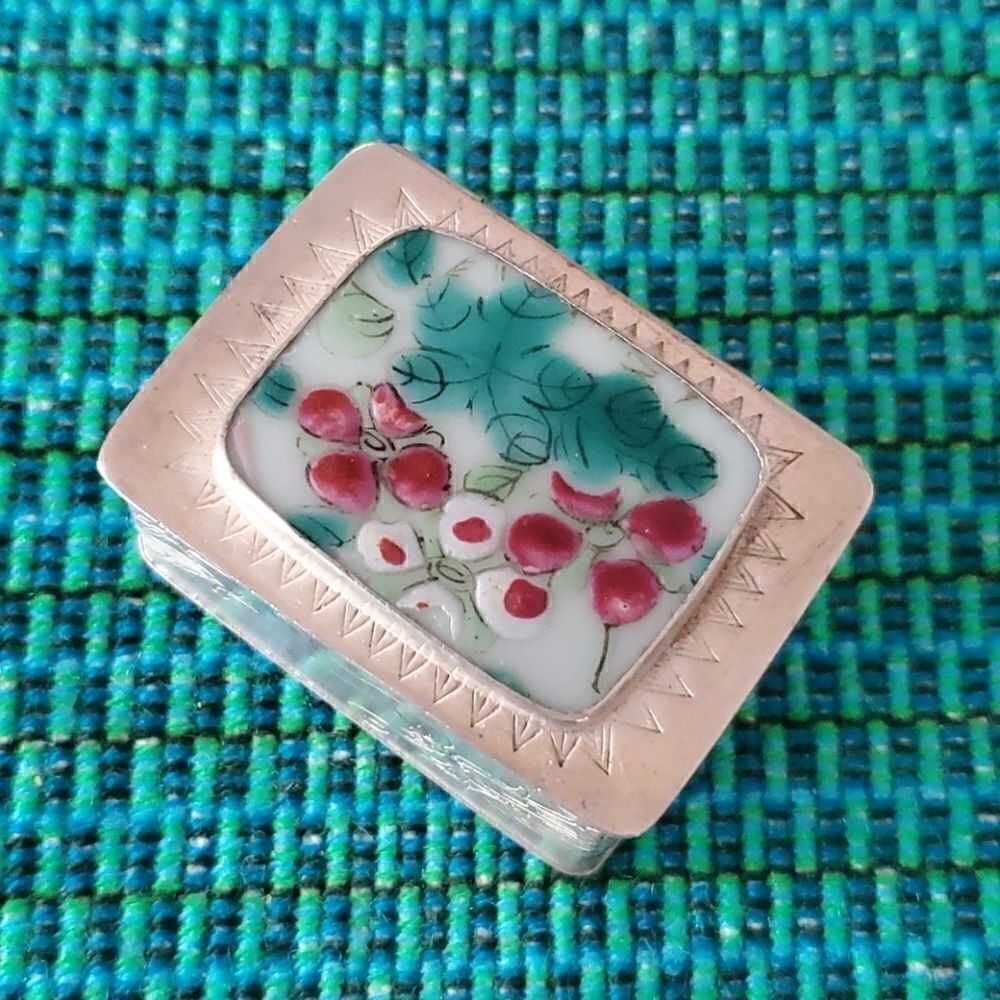 Chinese Cloisonne and Metal Embelished Box
